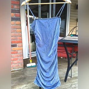 Blue Windsor Glitter Bodycon Dress